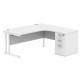 Core Corner Desk With Desk High Pedestal